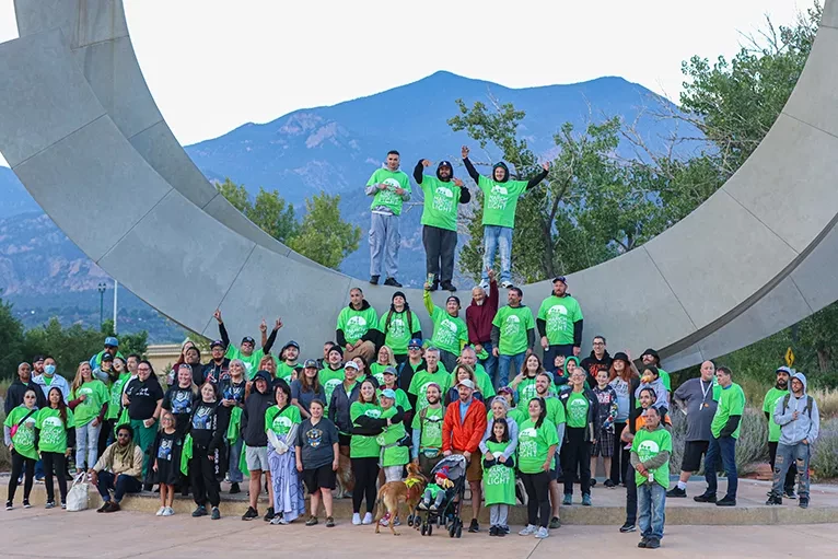 Photo of March Into the Light awareness event